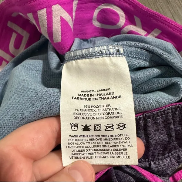 Nike Pro Dri Fit‎ Heather Purple Mid Rise Activewear Shorts Size S - Image 5