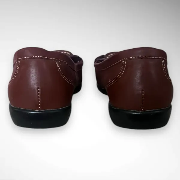 THOM MCAN Gavyn Women's Brown Leather Loafers With Buckle Detail Size 8 | EUC - Image 4