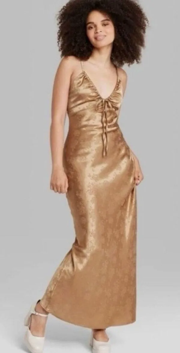 Satin Slip Dress - Image 2