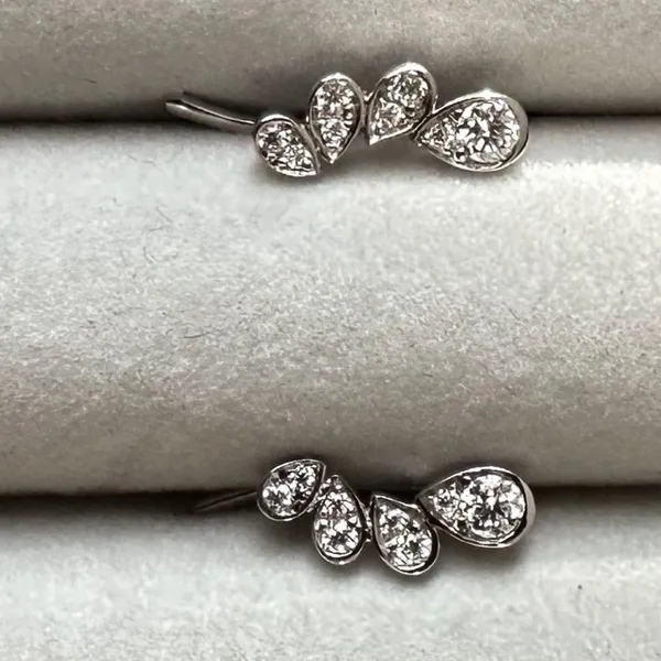 Sterling Silver Josephine zircons Pear-shaped zircon stone earrings - Image 4