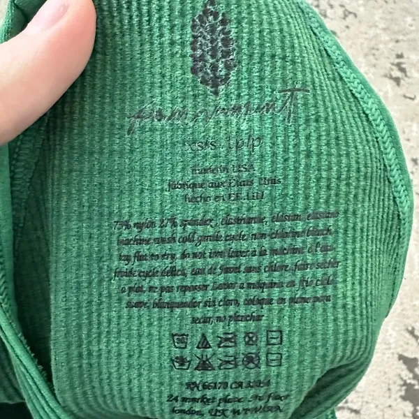 Free People Movement Green Ribbed Tight Mini Dress Size XS/S - Image 3