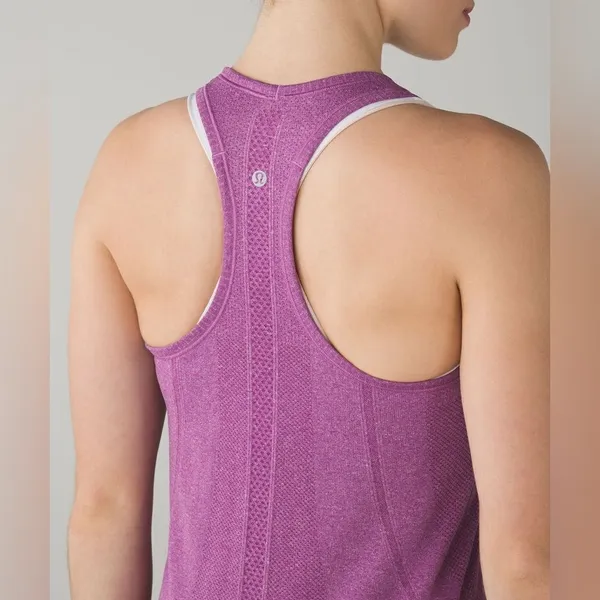 Lululemon Swiftly Tech Racerback in Heathered Regal Plum - Image 2