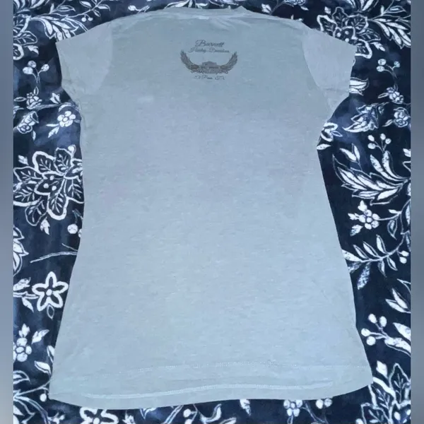 Harley Davidson 110 Years Barnett El Paso, TX Baby Tee 16-18” P2P - Image 2