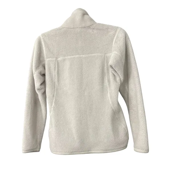 Patagonia Off White Pullover Quarter Zip Fleece Sweatshirt Jacket Women's XS - Image 3