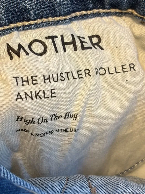 Mother the Hustler Roller ankle jean size 26 wide leg high on the hog wash - Image 10