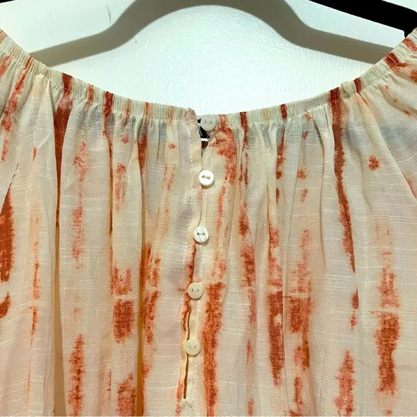 New Directions Large Boho Blouse LTOP042 Orange - Image 3
