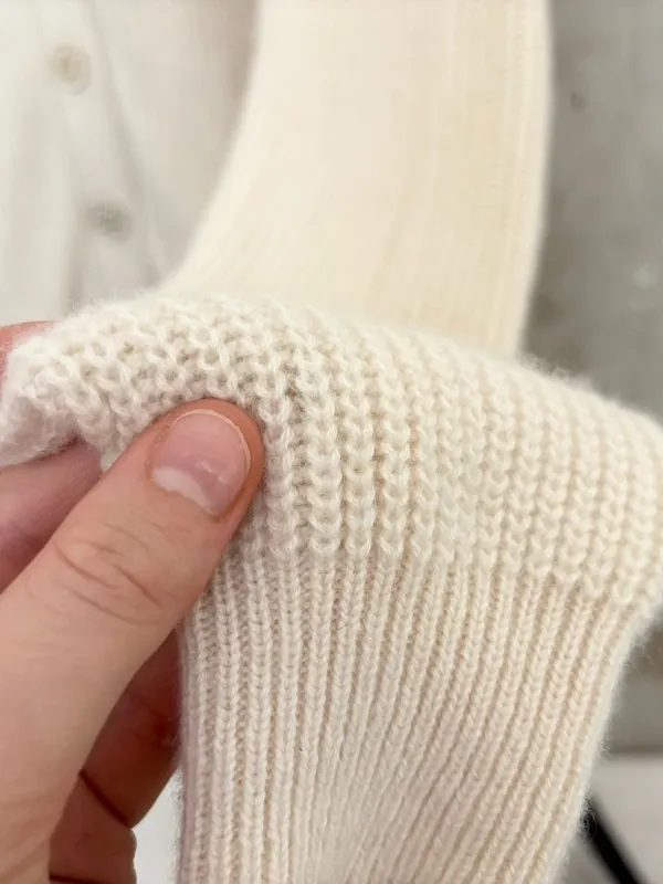Tory Burch Cashmere Ribbed Cardigan - Image 5