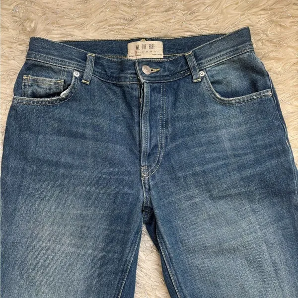 We The Free Free People Blue Women’s Maggie Ripped Straight Leg Jeans Size 25 - Image 6