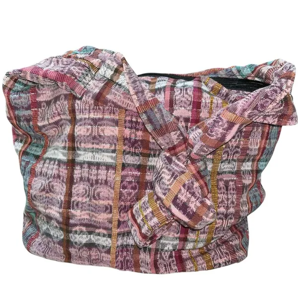 Handmade Metallic Embroidered Festival Bucket Shoulder Bag - Image 5