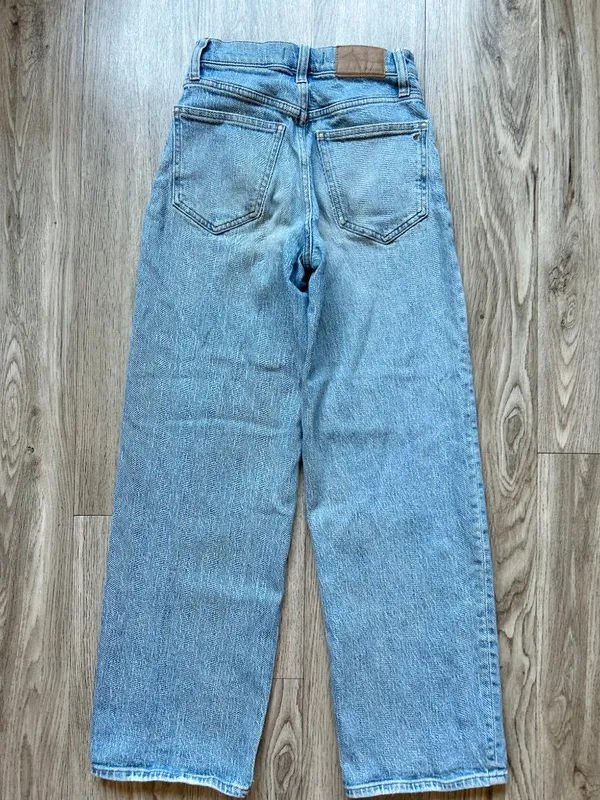 Madewell The Perfect Vintage Wide-Leg Jean Light Wash Size 23 - Image 6