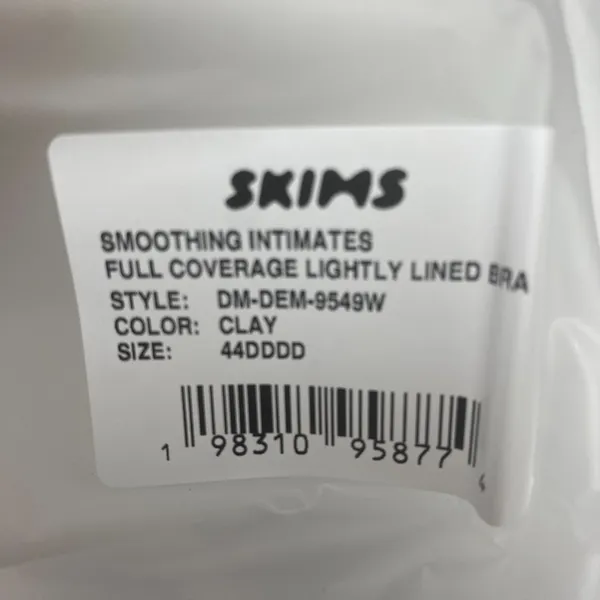 Skims 44DDDD Beige Smoothing Full Coverage Lightly Lined Bra Clay Underwire 44G‎ - Image 4