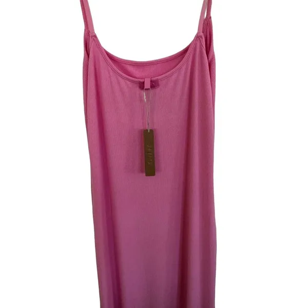 Skims Soft Lounge Long Slip Dress in Cotton Candy Pink size XL - RARE! NWT - Image 3