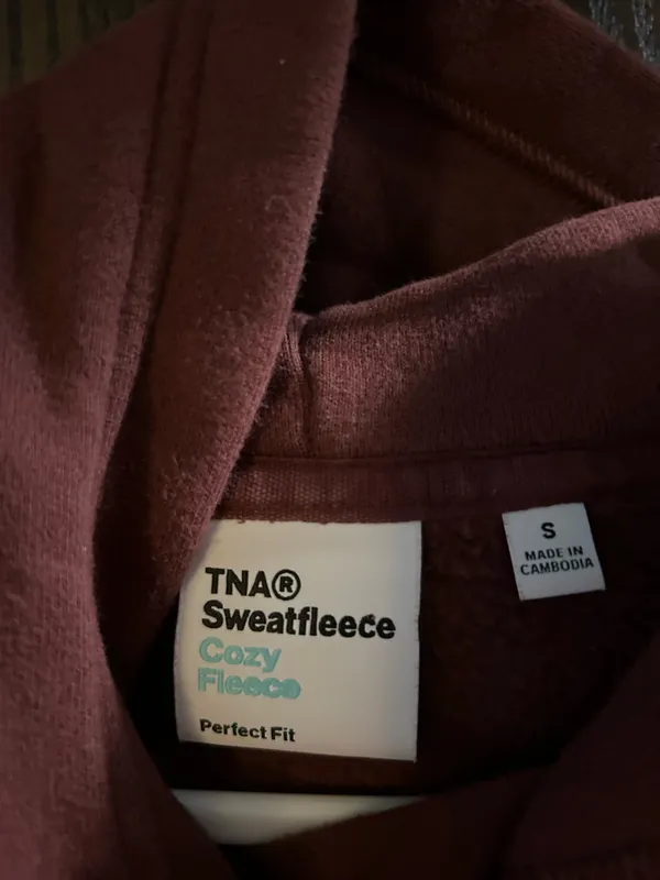 TNA Aritzia Hoodie Cozy Fleece - Image 3