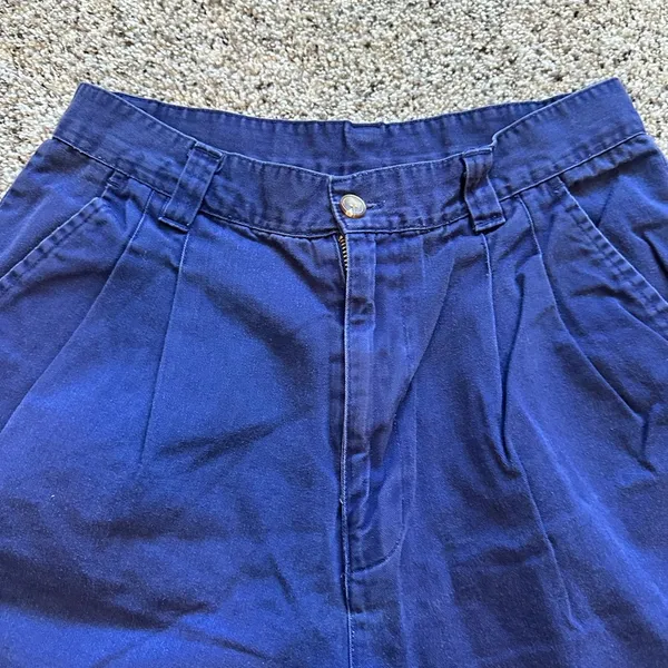 Women’s high rise shorts Blue Size 8 - Image 2