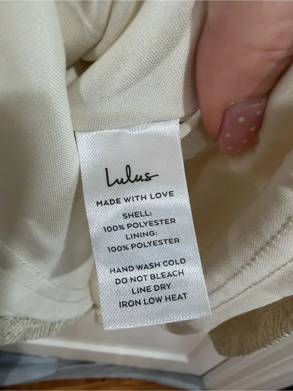 Lulu's Cream and Gold Floral Brocade Mini Dress perfect for birthday or party - Image 6