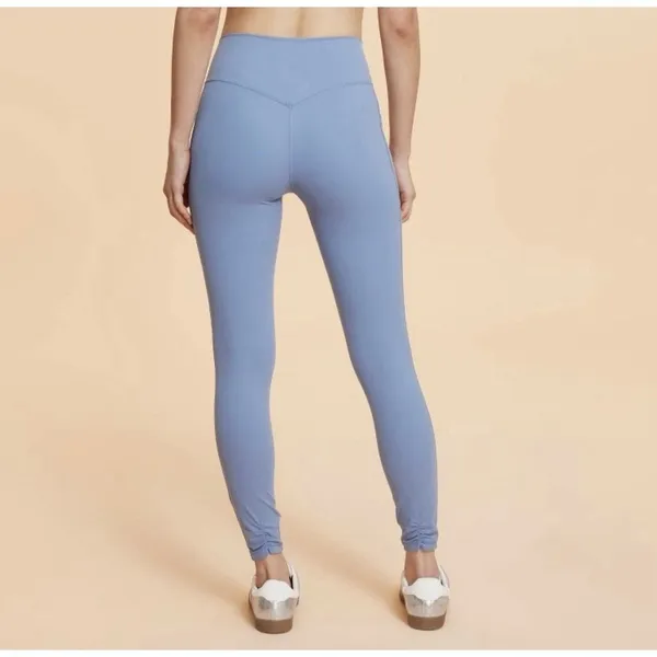 BLOGILATES Women's High Waist V Waistband Leggings With Pockets Blue XS‎ - Image 6