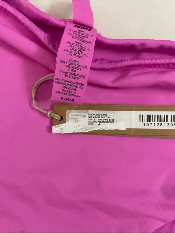 Skims SET NWT Neon Orchid Pink Bikini Swim Set 2-pc set top & Bottom Size m - Image 10