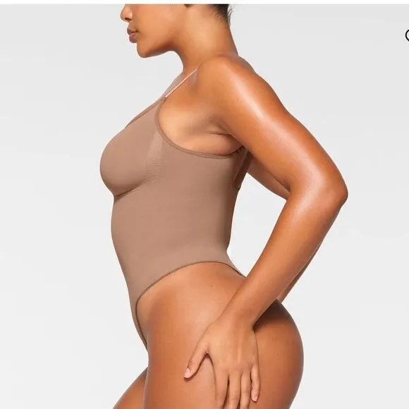 Skims‎ Size L/XL Sculpting Thong Bodysuit Sienna Brown Shapewear Iconic NWT - Image 6