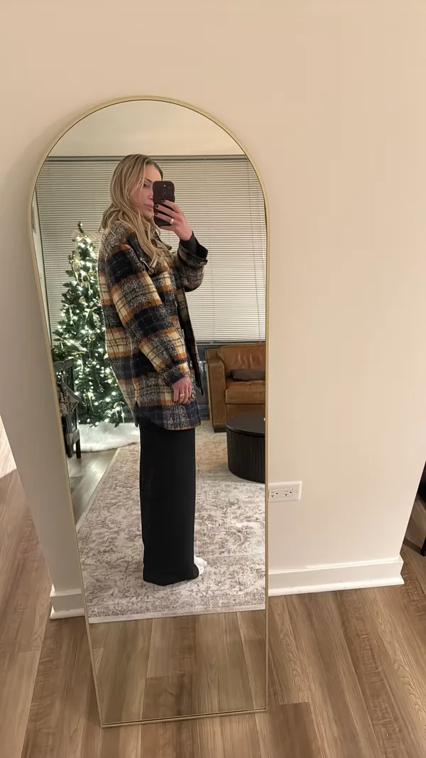Topshop Plaid Coat  - Image 3