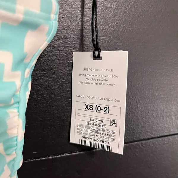 SHADE & SHORE One Piece Swimming Suit NWT Full Seat Coverage Women’s Sz XS - Image 3