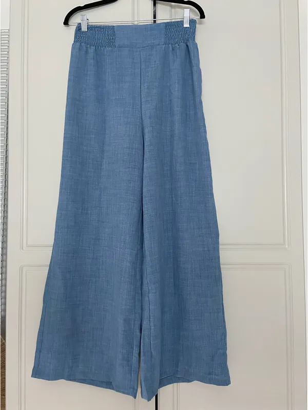 SHEIN blue palazzo pants - Image 2