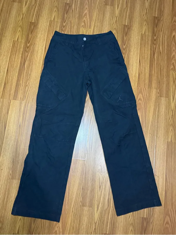 Jordan Essentials Chicago Pants High Rise Cargo Utility Black Small - Image 2