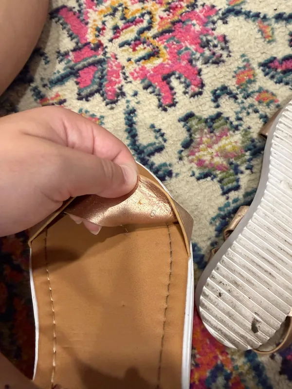 Rose Gold Pierre Dumas Espadrille Sandals - Image 4