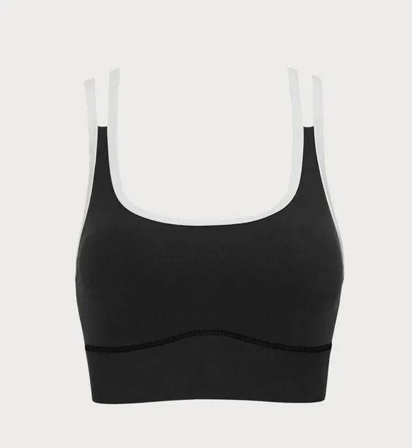 Berlook Activewear Black X Cross Lycra® Sports Bra - Image 6