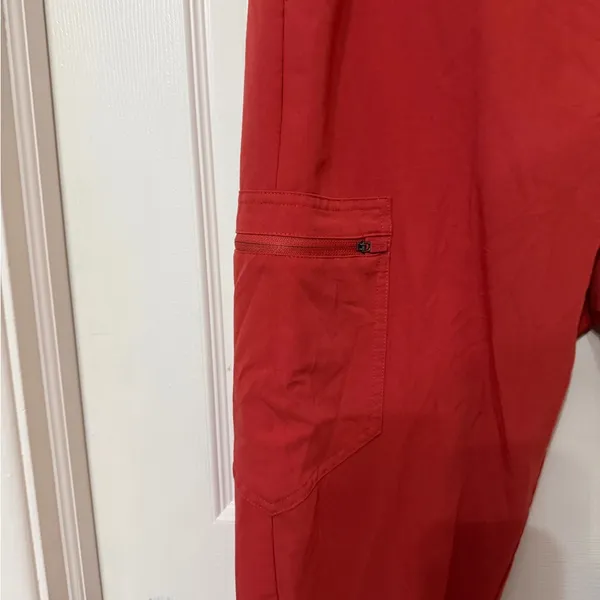 FIGS Clay red‎ Zamora large petite Jogger Scrub Pants - Image 3