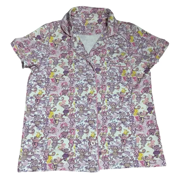 Roller Rabbit x LoveShackFancy Preppy Patchwork Polo Pajama‎ Set Dainty M - Image 3