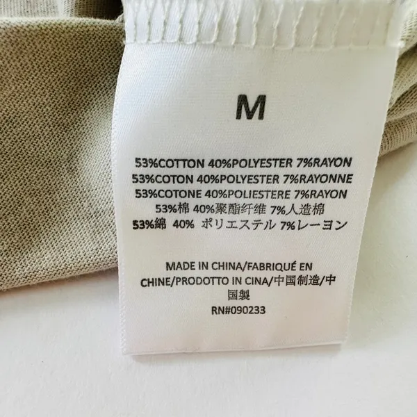 Essentials Fear of God Tee Shirt Beige Size Medium Boxy Short Sleeve Ladies - Image 5