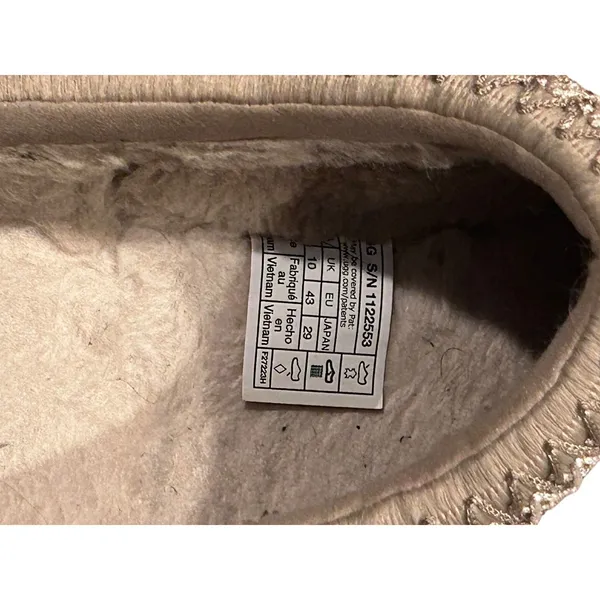 UGG Tazz Mustard Seed Size 12 Platform Slippers - Beige Pre-Owned - Image 6