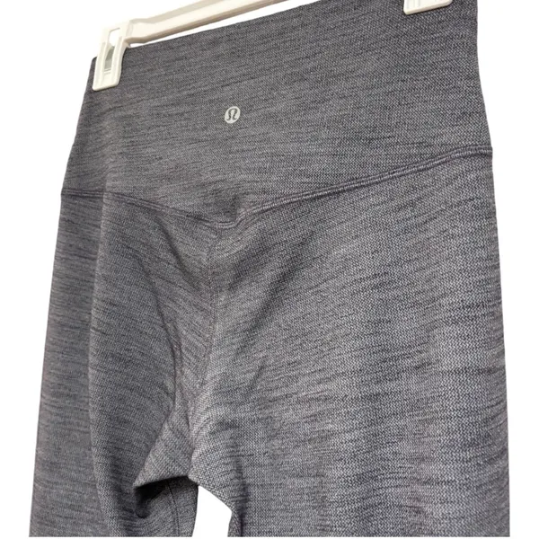 Lululemon Align Pant II 25" Mini Herringbone Heathered Black White / Black Sz 8 - Image 11