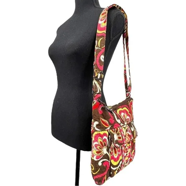 Vera Bradley Puccini Retired Pattern Hipster Crossbody Messenger Shoulder Bag - Image 11