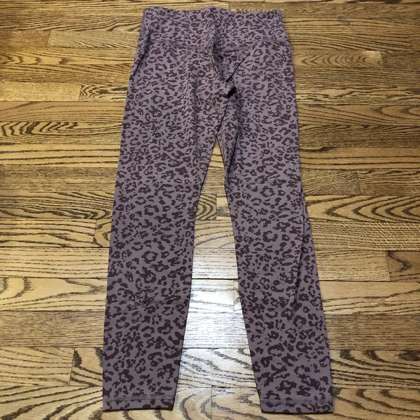 Athleta Leopard Elation Ultra High Rise Tight Leggings Flora Mauve - Image 3