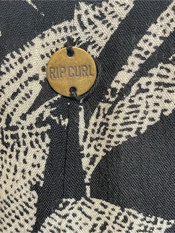 Rip Curl Black and whiteTropical Print Dress - Image 5