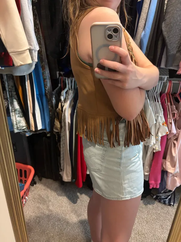 Fringe vest Brown - Image 4