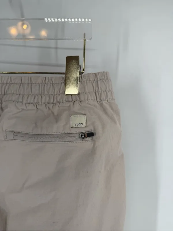 Vuori Vintage Ripstop Pants Women's In Coconut Organic Cotton VW450 Size M - Image 4