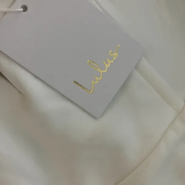 LULU's Bridal Wedding Chic Modern Sexy Off the Shoulder Minimalist Mermaid Gown - Image 6