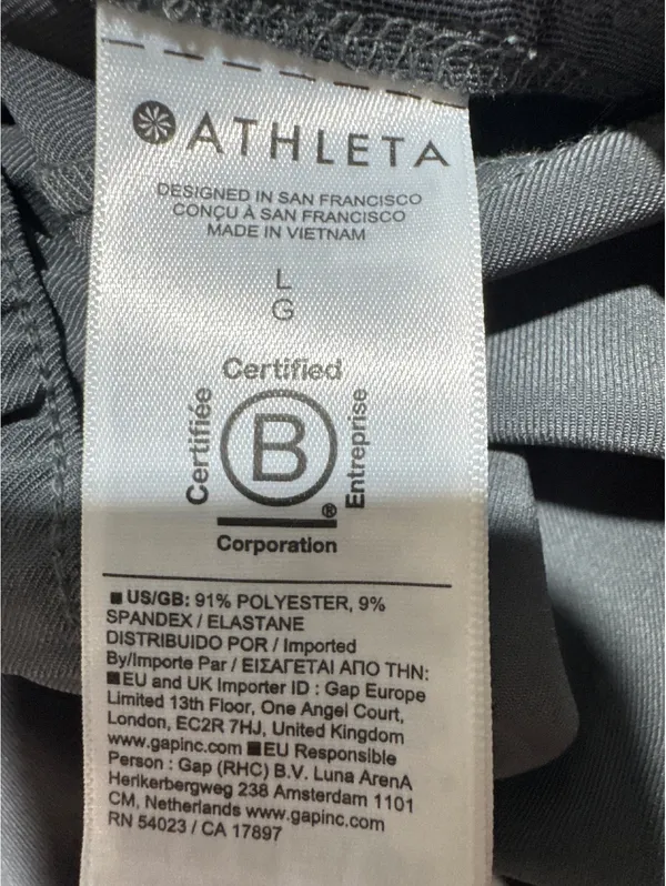 Athleta Gray Wide-Leg Snap Button Pants Large - Comfy & Chic - Image 6