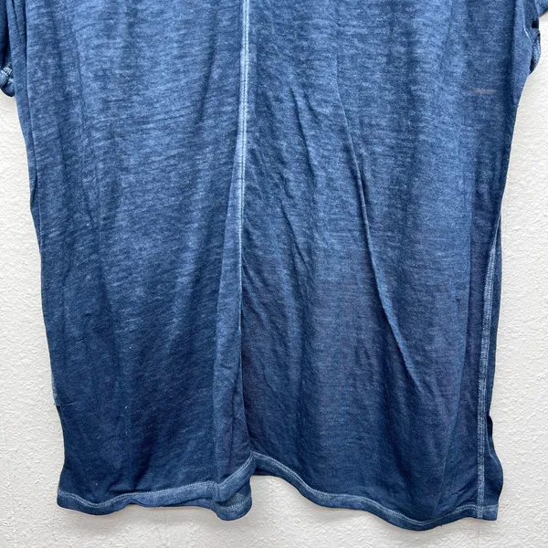 Abercrombie & Fitch Burnout Blue T-Shirt Womens Large Beachy Coastal Minimalist - Image 7