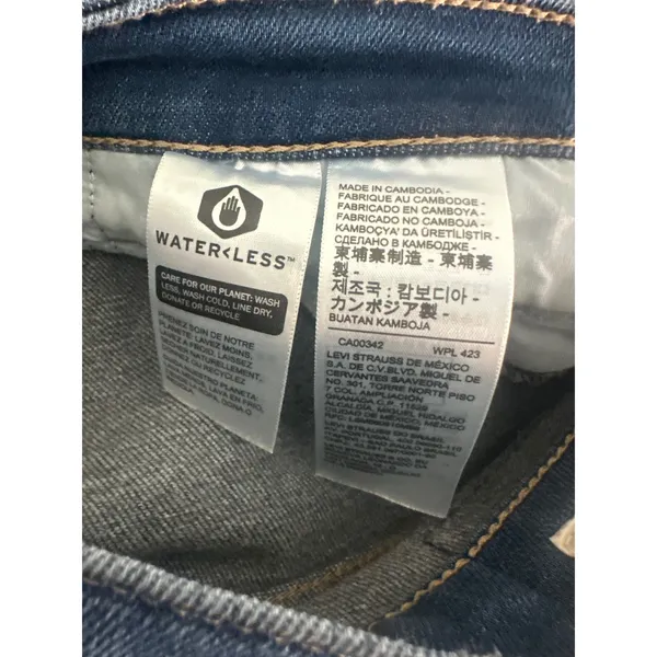 Levi's Premium Baggy Dad Jeans Womens 30x30 Mid Rise Wide Leg Medium Wash - Image 5