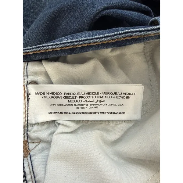 Ariat Jeans Womens 32 Blue High Rise Skinny Premium Italian Denim - Image 10