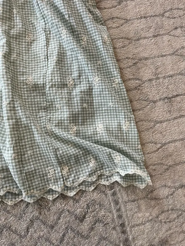Gingham ZARA Dress Maxi Halter - Image 4