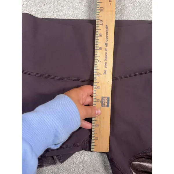 Alo Yoga Sheila High-Rise Velour-Panel Leggings Deep Purple Size M - Image 7