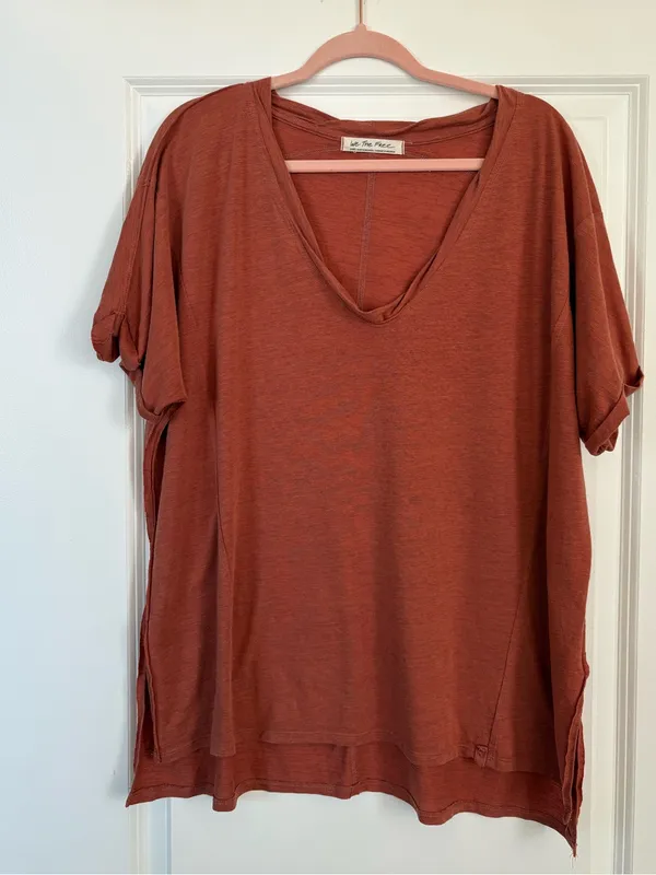 Free People We the Free Oversized Short Sleeve Luna Tee Size Small - Image 3
