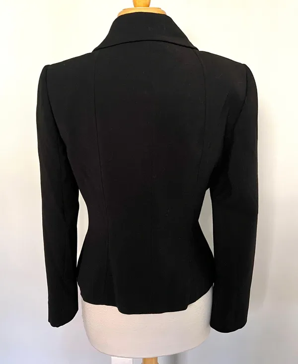 Arthur S Levine Black Belted Jacket Blazer - Image 4