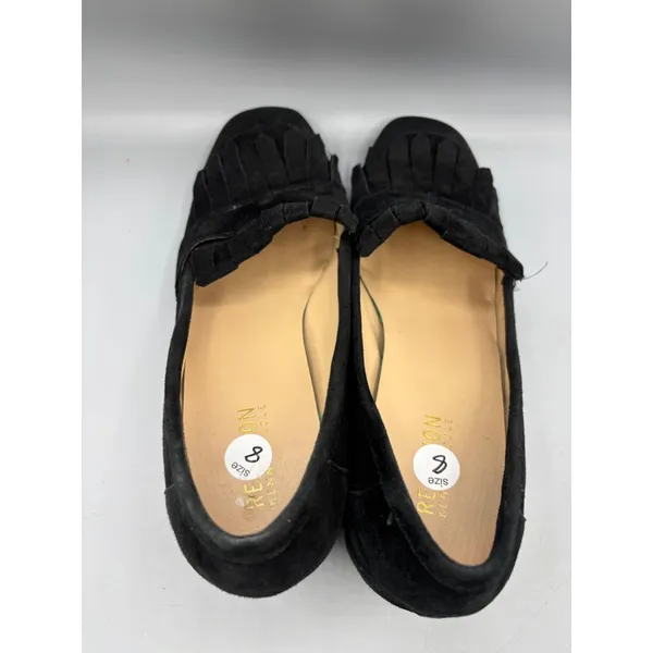 Reaction Kenneth Cole‎ Shoes Womens 8 Black Suede Loafers Fringe Block Heel - Image 4