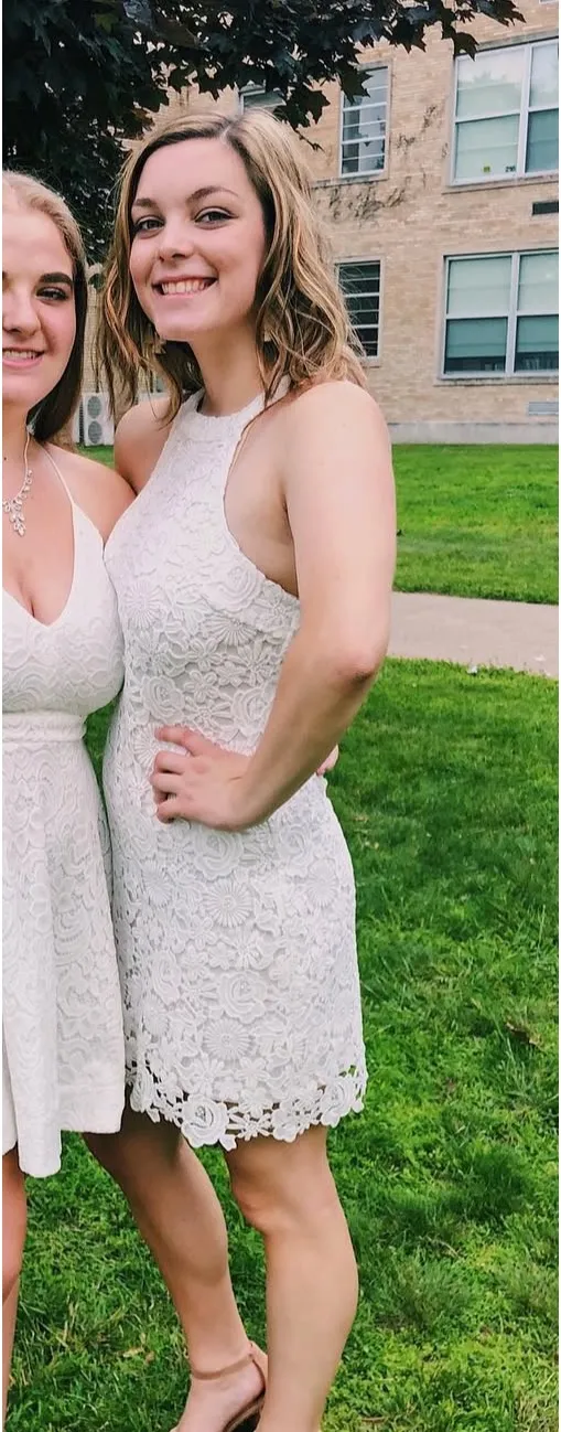 Lulu’s Love Poem Ivory Lace Mini Dress - Image 3