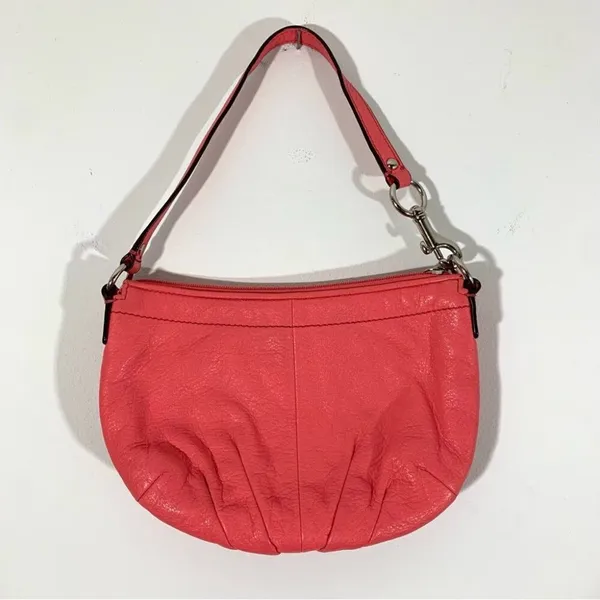 Coach Hand Painted Hearts Pink Shoulder Bag - Image 11